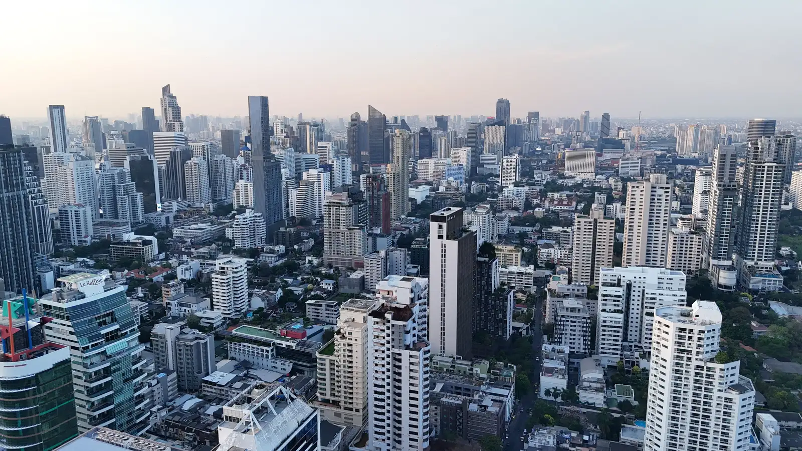 Bangkok skyline at dusk — illustrative photography