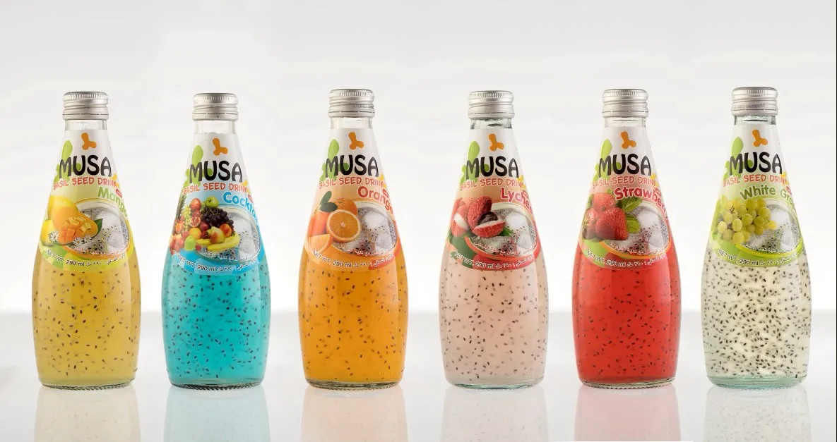 Basil seed drinks